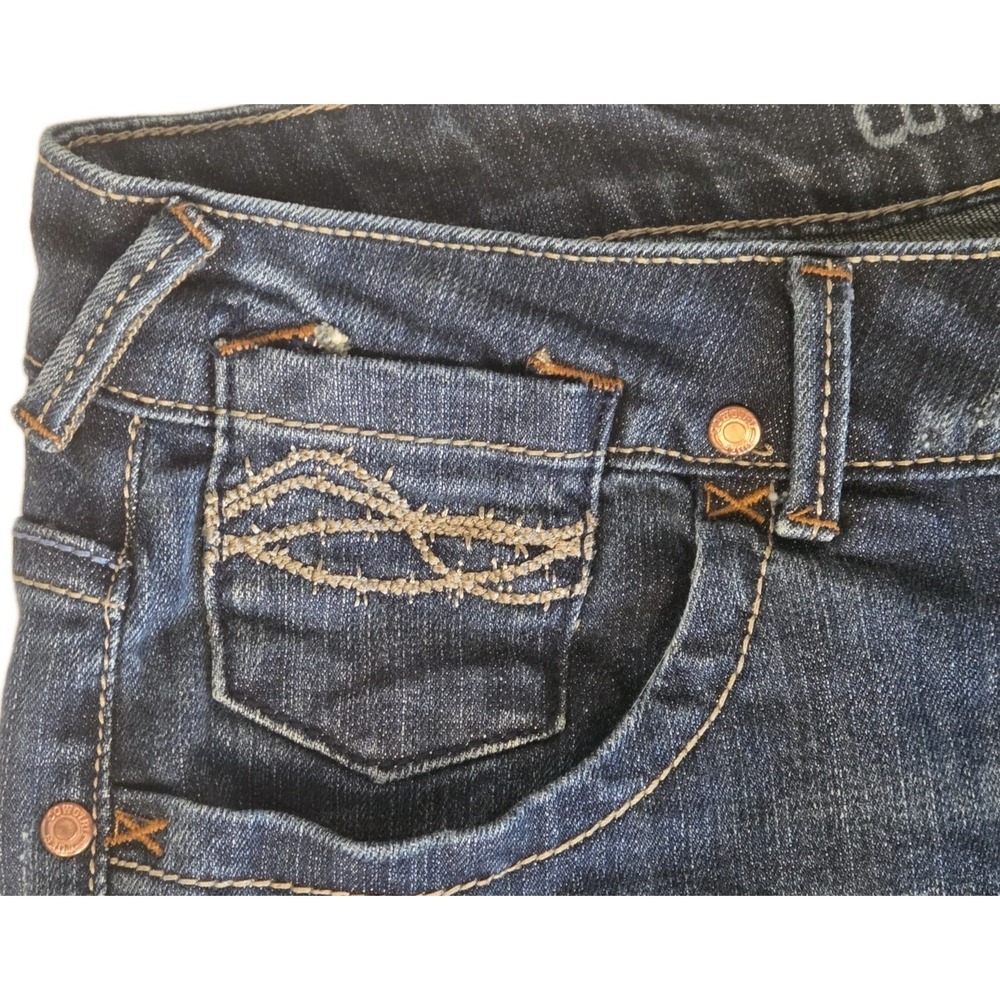 Cowgirl Tuff Co. Womens Jeans WILD THING Barbed Wire Bootcut Tag Sz 29 *(32x35) - Picture 5 of 16